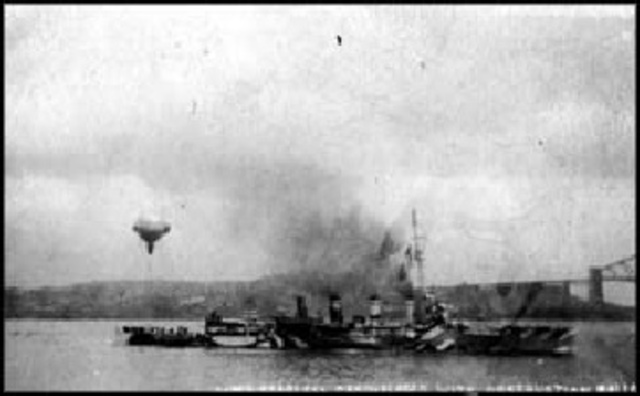 Germans bomb Scapa Flow naval base near Scotland