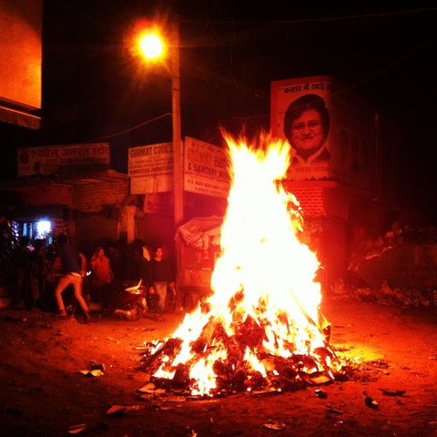 Holi Evening Bonfire