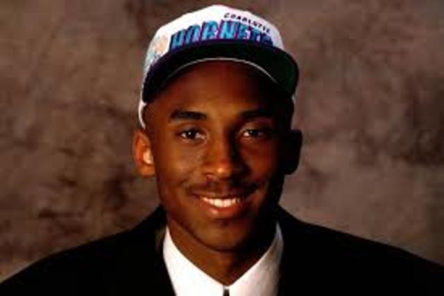 Kobe drafted by Hornets, traded to Lakers