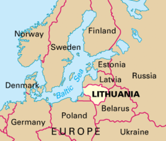 Lithuania becomes independent