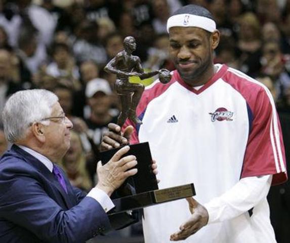 Lebron James wins first MVP