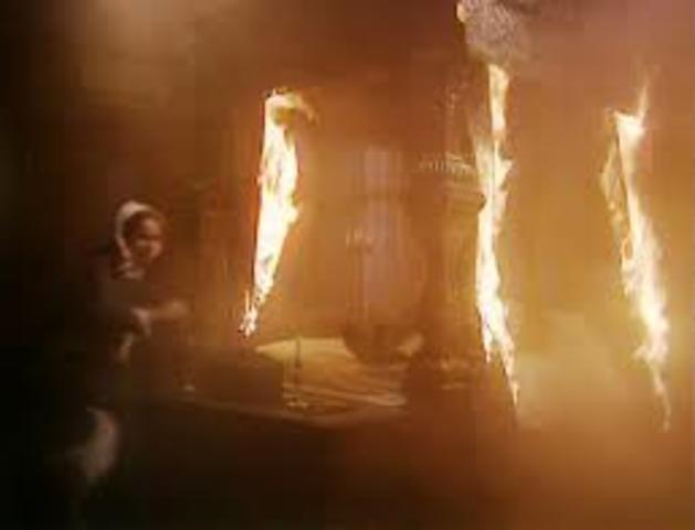 Fire in Mr. Rochester's room