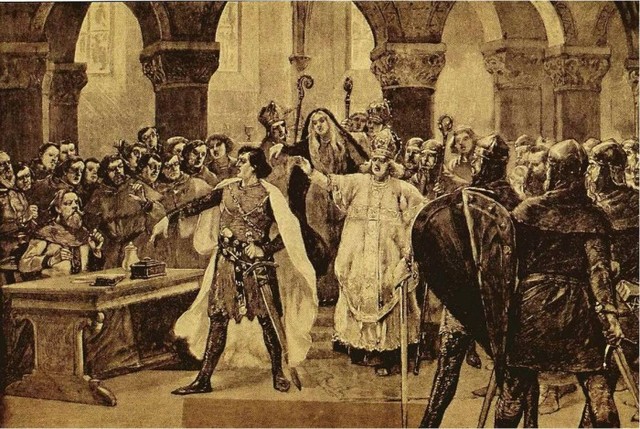 Henry IV & Gregory VII struggle for power