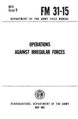 "Operaciones contra las Fuerzas Irregulares" FM3115