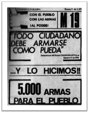 Robo de armas del Cantón Norte del Ejército por el M-19