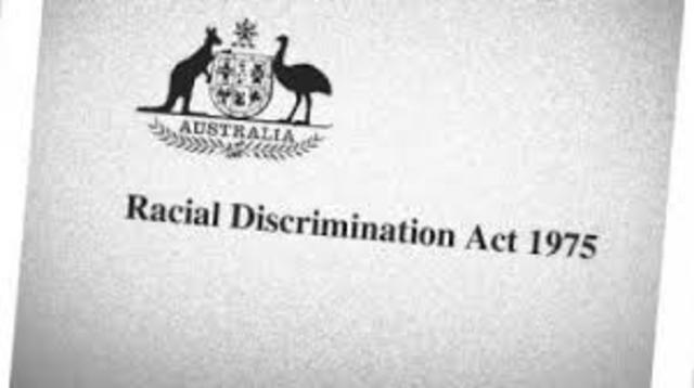 Racial Discrimination Act passed