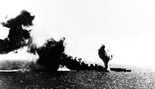 Los aliados japoneses pierden en la Batalla Del Mar de Coral