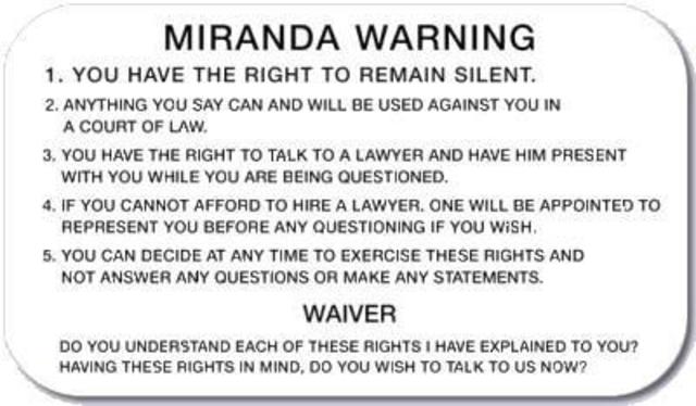 Miranda Rights
