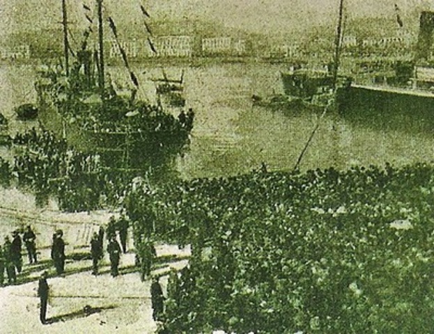 El recibimiento de la tropas para la Reconquista