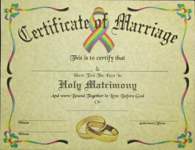 Legalization of Same Sex Marriage!