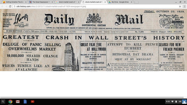 The Stock Market Crash