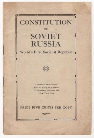 Communist produced a constitution