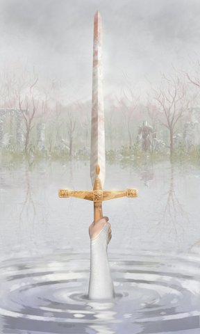 The Lady of the Lake gave King Arthur his sword called the Excalibur