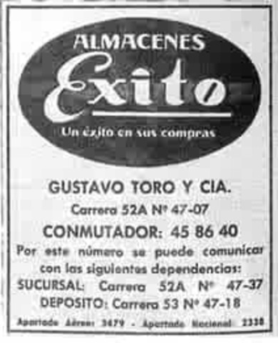 inauguracion del Centro Comercial EXITO