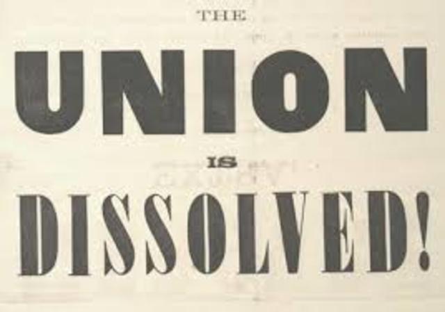 South Carolina Secedes from the Union December 20, 1860
