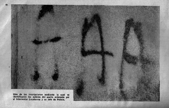 Existencia y actividades de la TRIPLE A