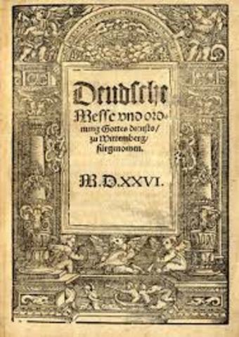 Luther's Duedsche Messe