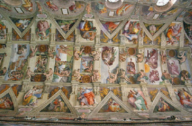 michael angelo paints the sistine chapel