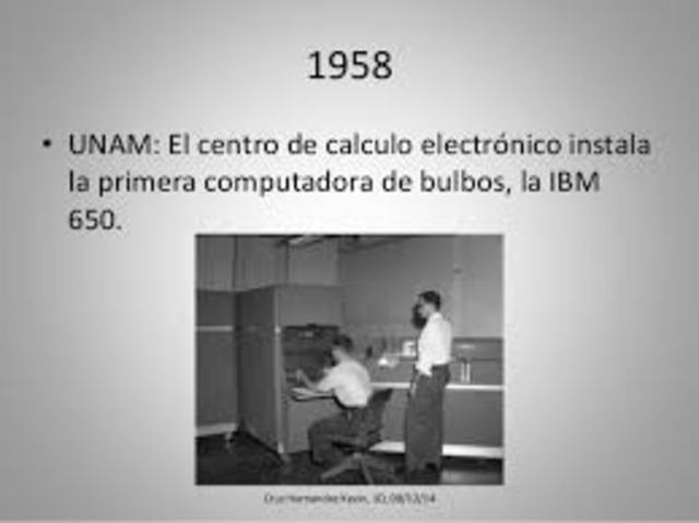 instalacion de la IBM  650 en mexico
