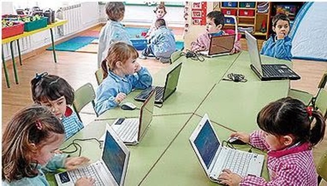 los institutos escolares ultizando medios tegnologicos