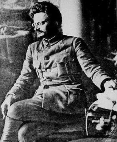 Trotsky is exiled