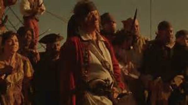 The pirates battle the Jim and the others.