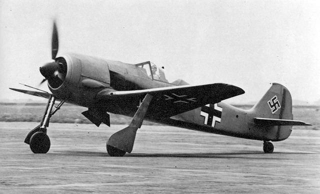 The Focke-Wulf Fw-190 fighter makes its maiden flight