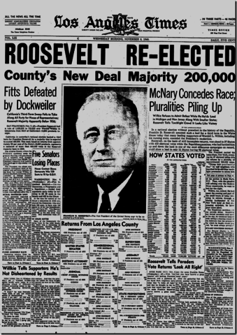 Franklin D Roosevelt runs for third term
