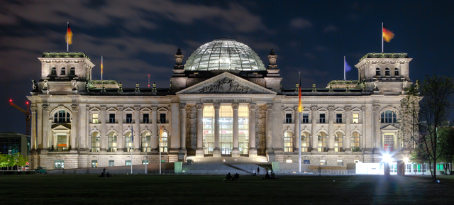 The German Reichstag Burns