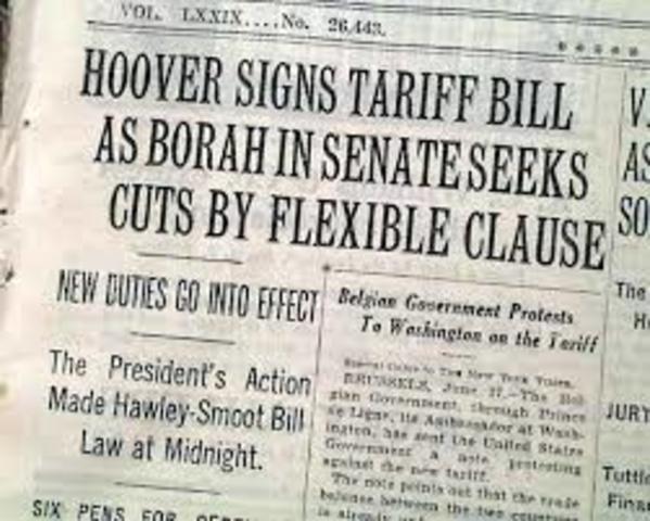 The Smooth Hawley Tariff Act