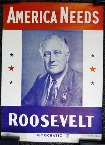 Roosevelt is re-elected