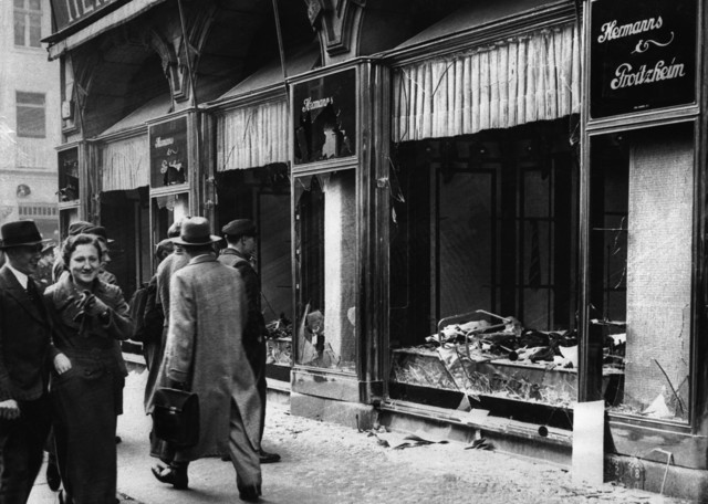 Kristallnacht or The Night of Broken Glass
