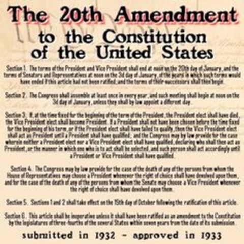 20th Amendement