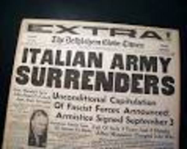 Italy surrenders