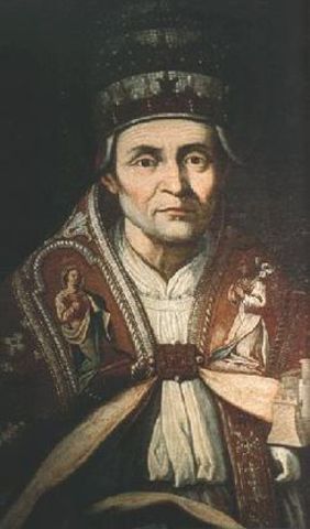 St Celestinus V, becomes the Pope