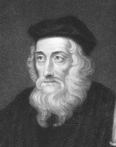 John Wycliffe translates the Bible into English