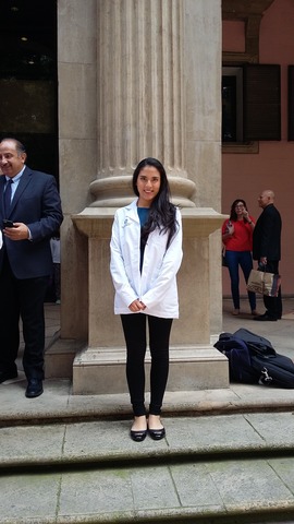 Participación en la Ceremonia de compromiso hacia la carrera de medicina, además de recibir mi chaquetín y