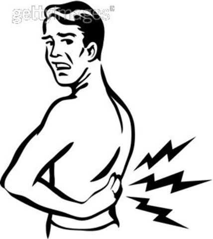 Broke a bone in my back