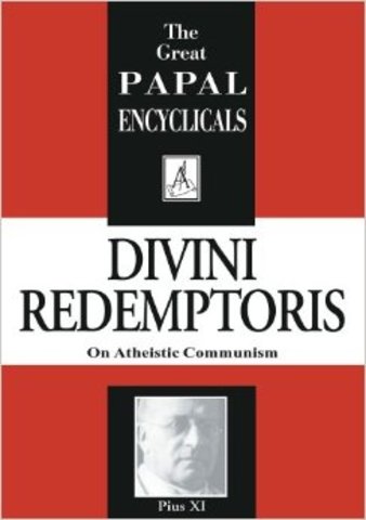 "Divini Redemptoris": Papa Pío XI