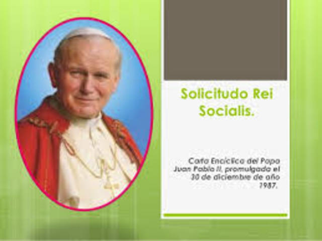 "Sollicitudo rei socialis": Papa Juan Pablo II