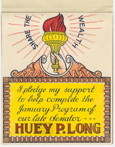 Share Our Wealth Society Founded