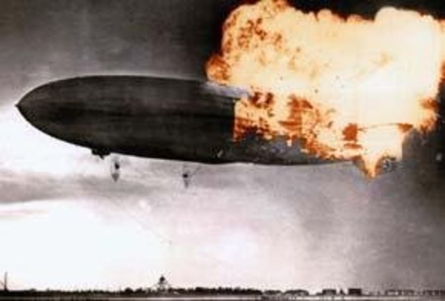 Hindenburg catches on fire