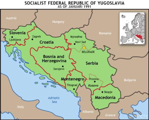 Inicia la desentigracion de Yugoslavia