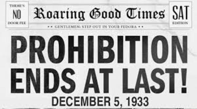 The 21st Amendment Is Passed