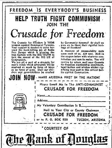 Reagan Speaks on Behalf of Crusade for Freedom