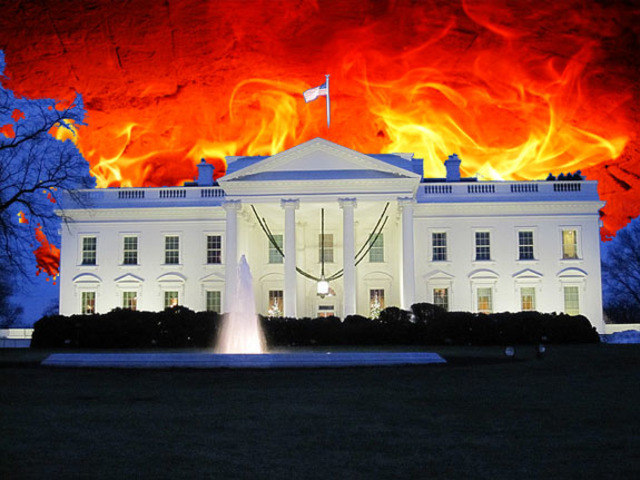 The White House Burnt Down