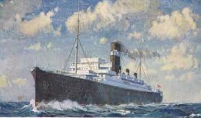 Athenia is targeted and sunk