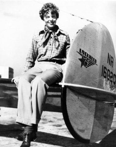 Amelia Earhart goes missing