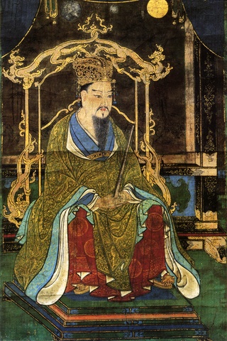 Emperor Kammu enthroned