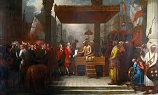 East India Company collapses